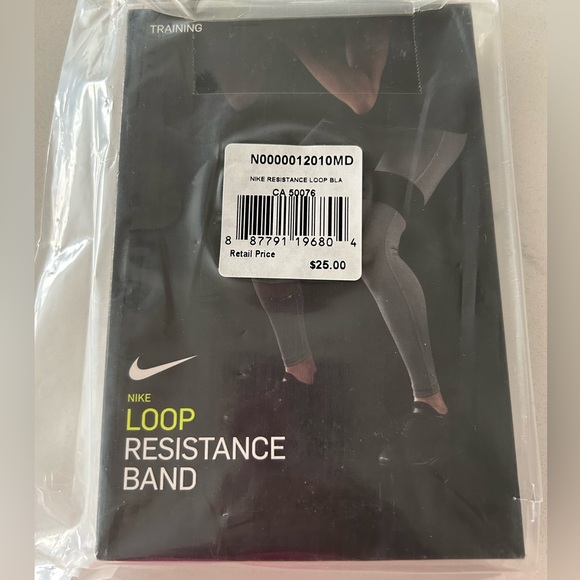 Nike Resistance Loop Band Gray White Swoosh Size Medium NEW - Picture 1 of 5